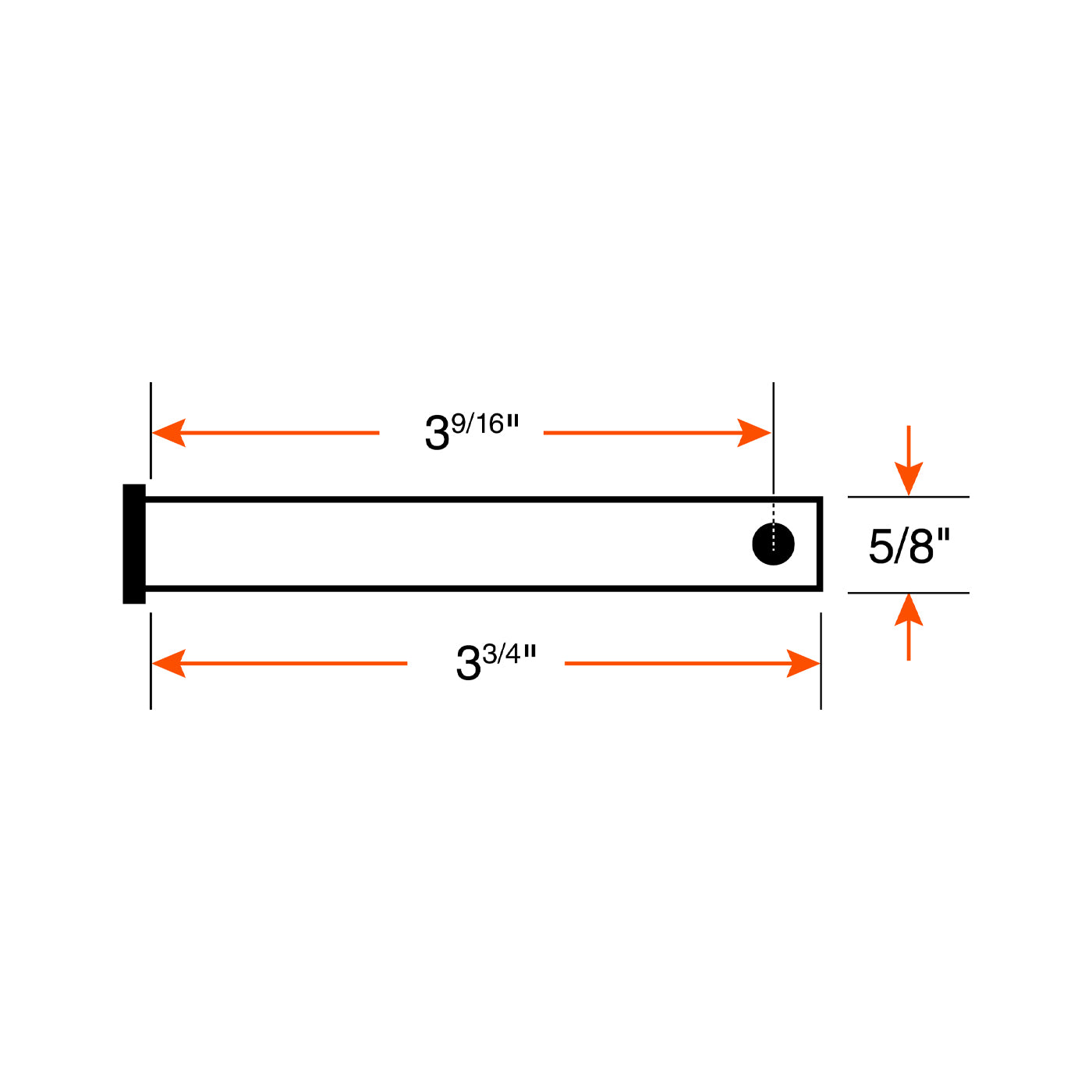 Goupille pour amortisseur avant 5/8" x 3 3/4" modèle 10A TITAN - RecreaShop