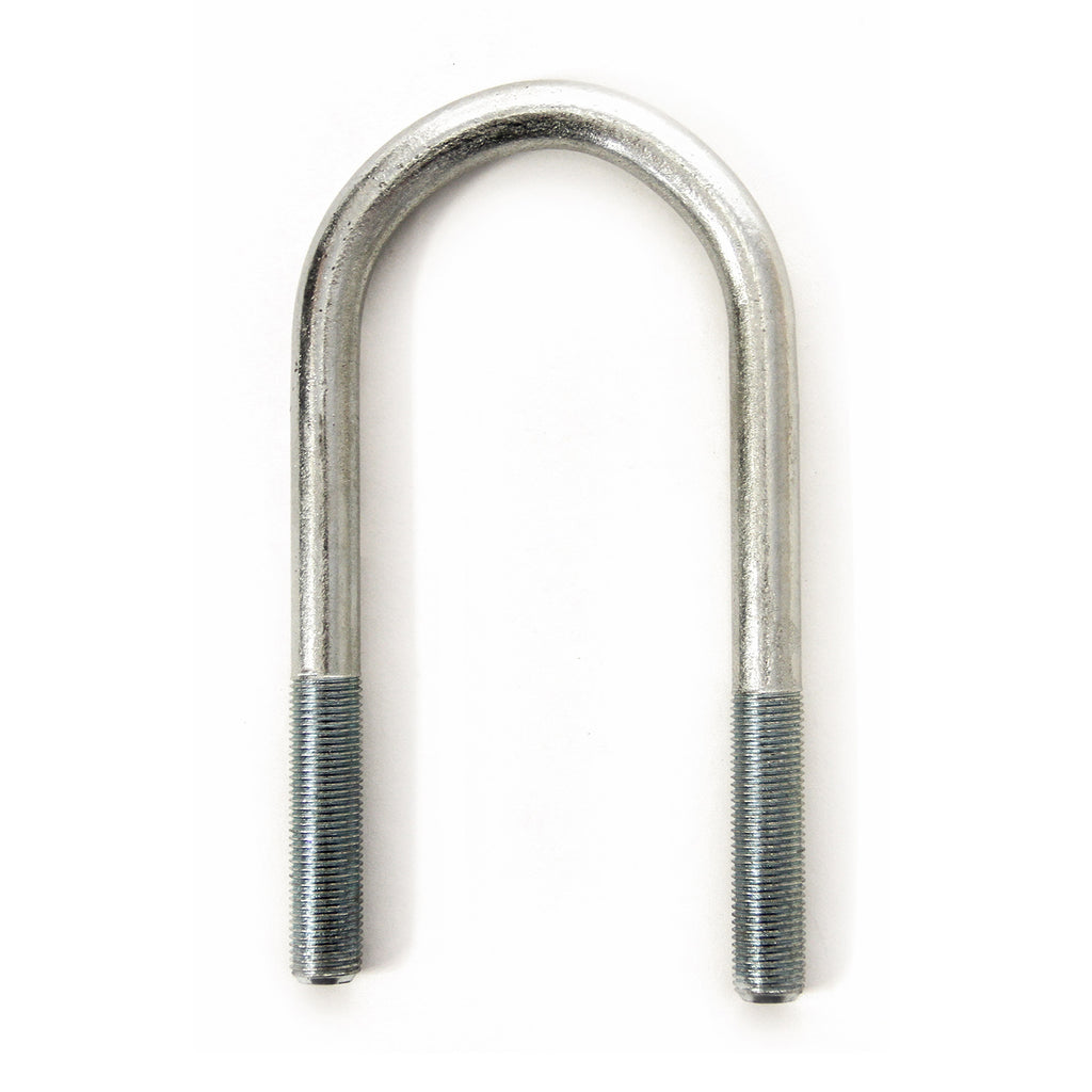 Boulon en U 2 3/8" x 5" rond zinc tige 1/2" - RecreaShop