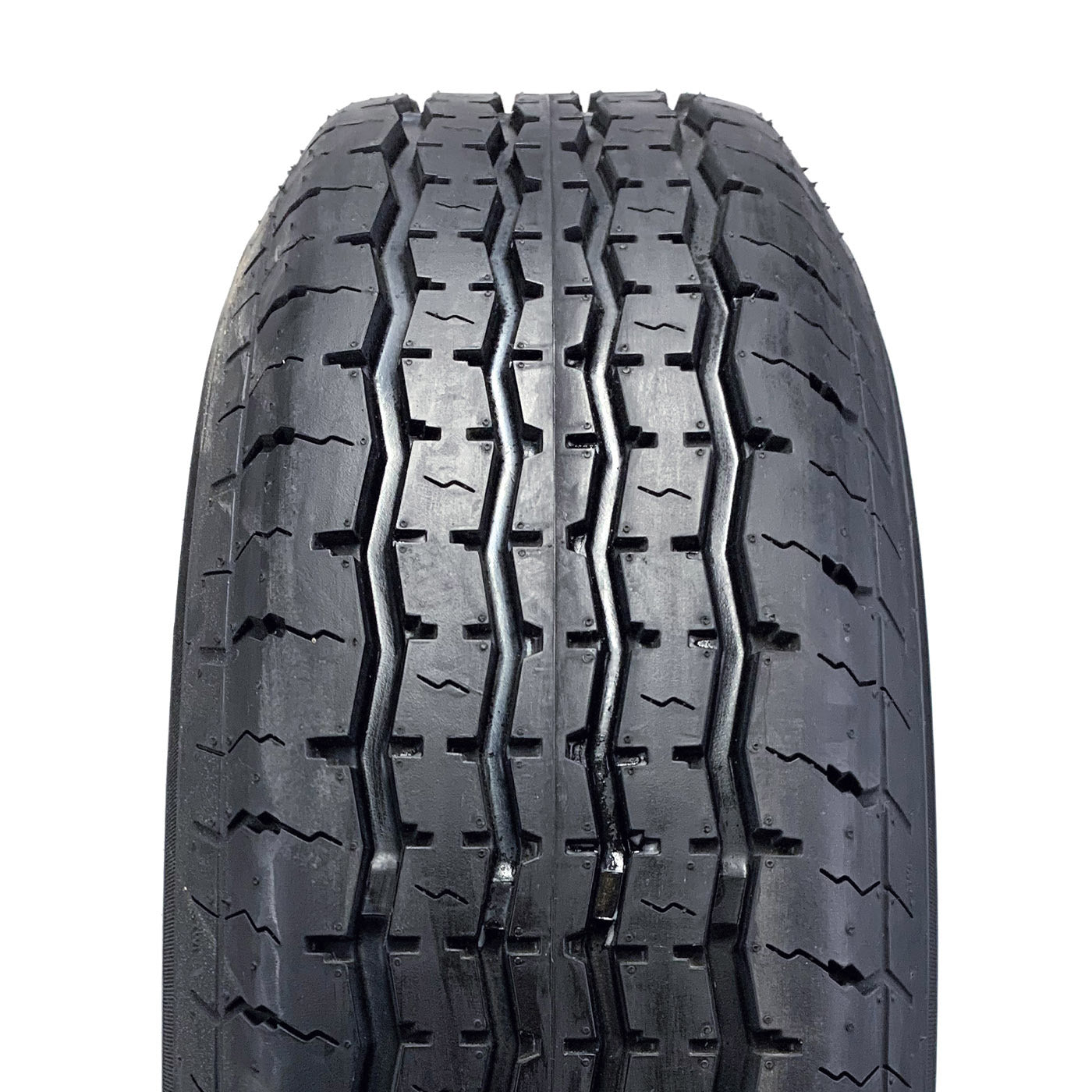 Pneu radial ST205/75R15 8 plis LRD 2150 lbs Westlake et jante 15" 6 trous aluminium noir Jaguar - RecreaShop