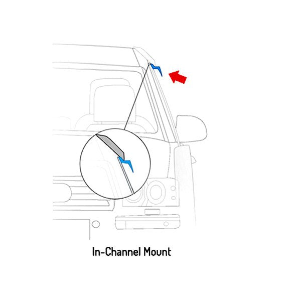 Front/Rear Side Window Deflector.Golf 15-18 - Récréashop