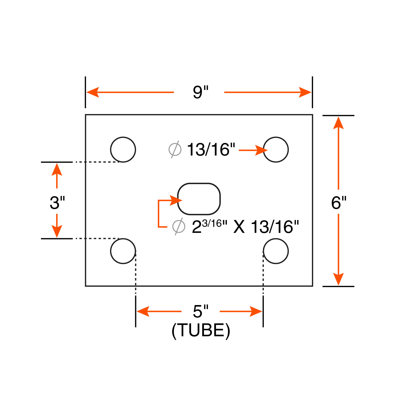 Ensemble de ressorts 16K HD à glissière 6L 30,5" x 3" pour tube 5" avec quincaillerie - RecreaShop