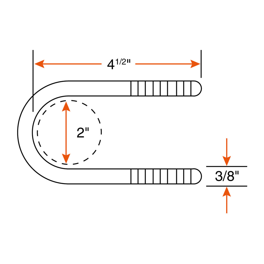 Ensemble de ressorts 2,2K à glissière 3L 24 1/2" x 1 3/4" pour tube 2" avec quinc. - RecreaShop