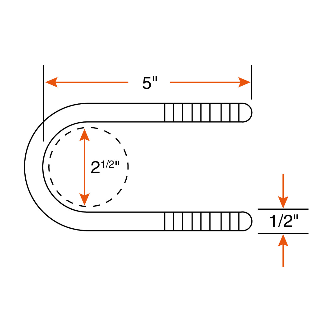 Ensemble de ressorts 5K à 2 yeux 4L 23 1/8" x 1 3/4" pour tube 2 3/8" avec quinc. - RecreaShop