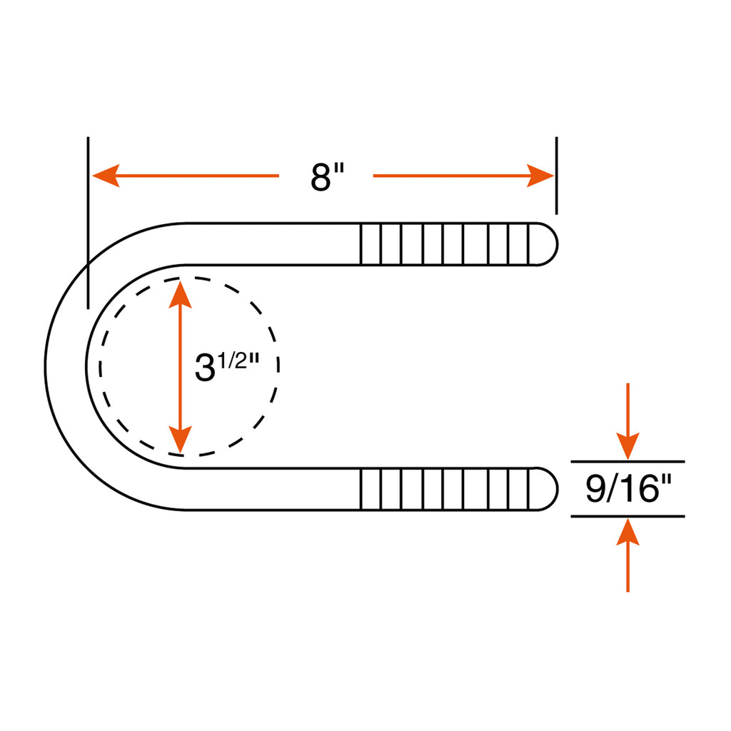Ensemble de ressorts 7K à glissière 5L 25 1/2" x 2" pour tube 3 1/2" avec quinc. - RecreaShop