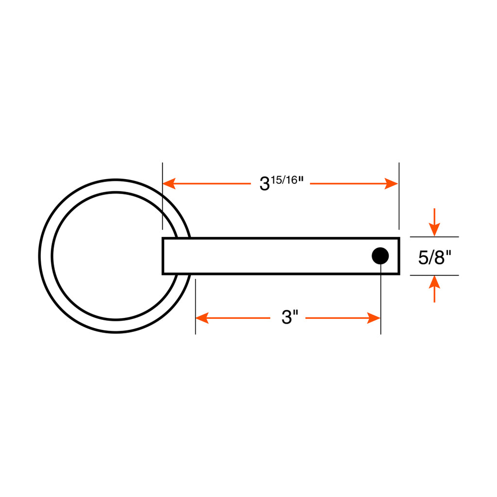 Pine 5/8" pour vérin pivotant - RecreaShop