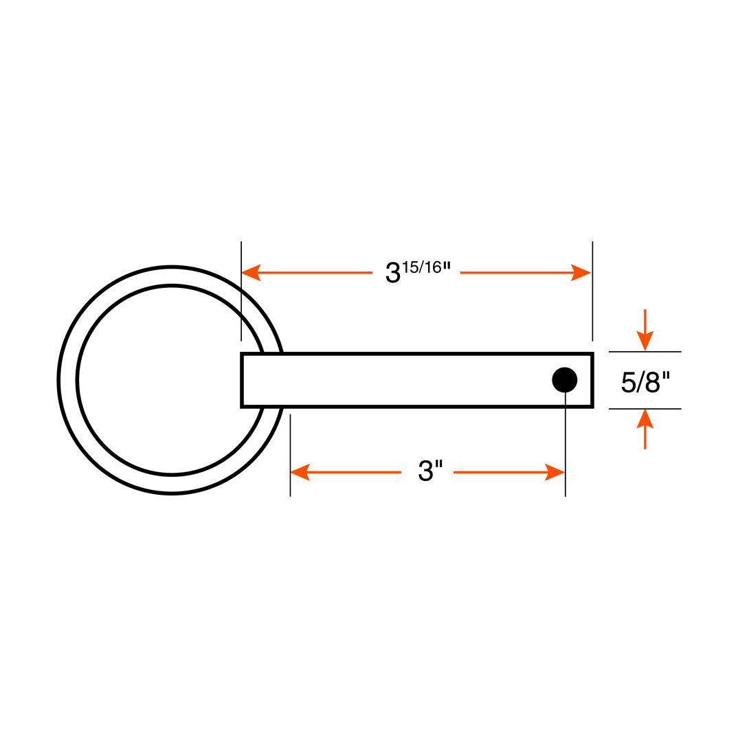 Pine 5/8" pour vérin pivotant - RecreaShop