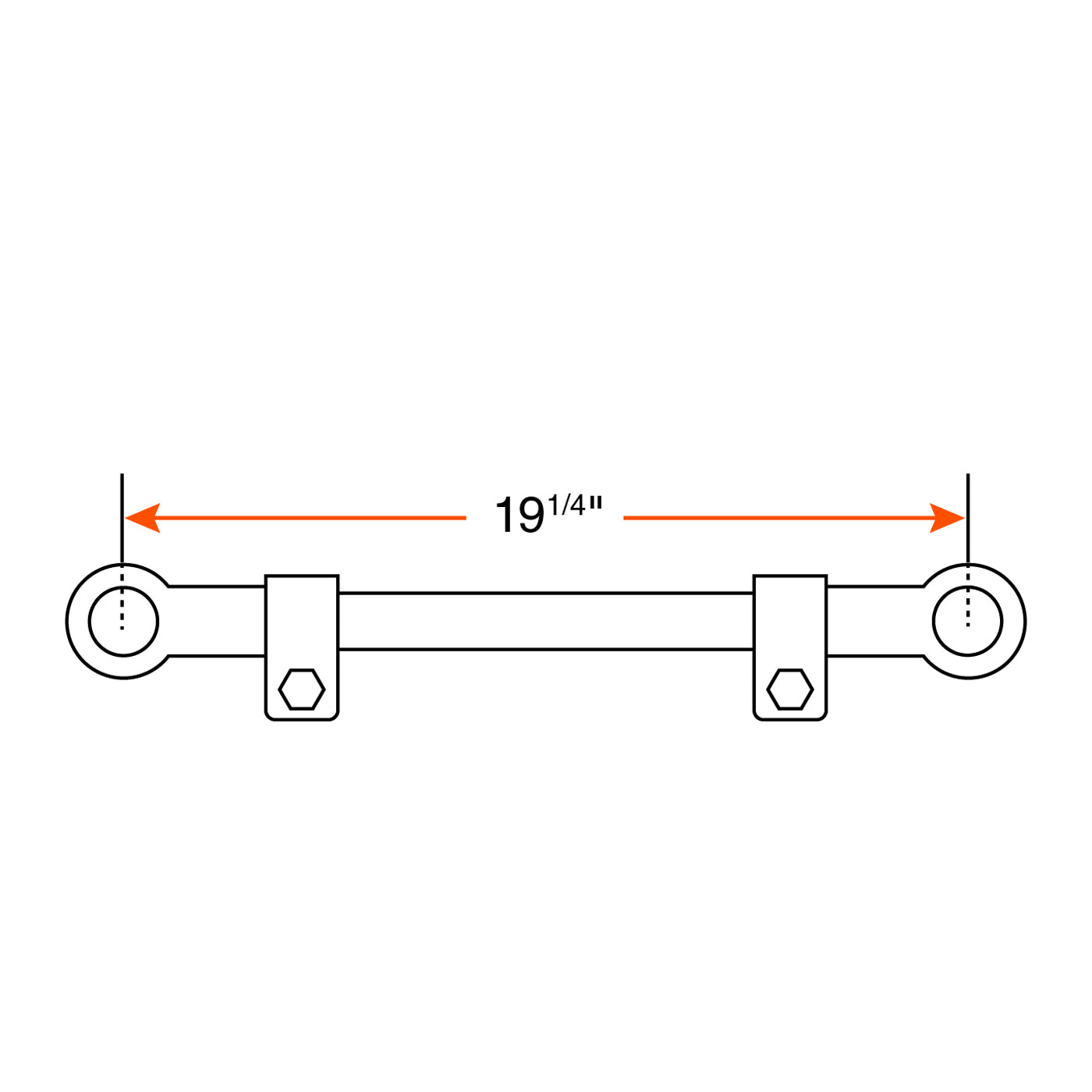 Bras ajustable 19 1/4" 10K-16K hutch DEXTER - RecreaShop