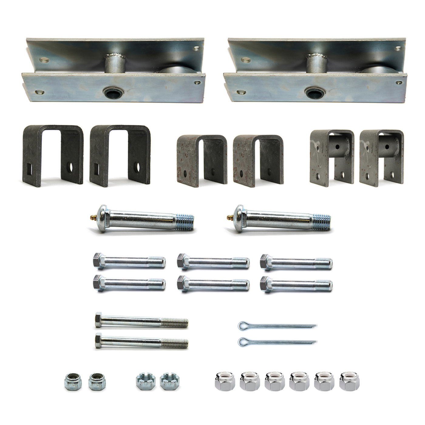 Quincaillerie double industrielle 6K avec stabilisateur 13" zinc - RecreaShop