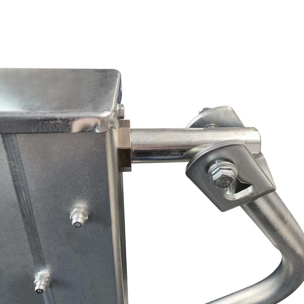Vérin ajustable 12K 12 1/2" zinc poignée avant avec base renforcie et plaque à souder RAM - RecreaShop