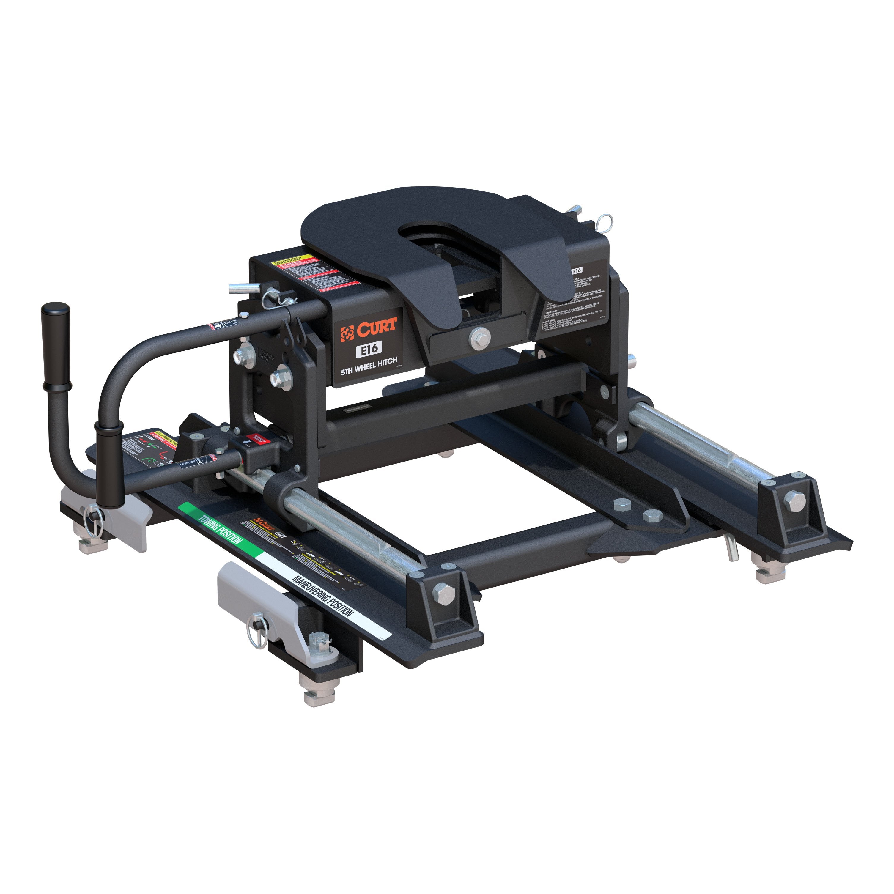 E16 Sliding 5th Wheel Hitch, 16K, Silverado, Sierra, 6.5' Bed Puck System - Récréashop