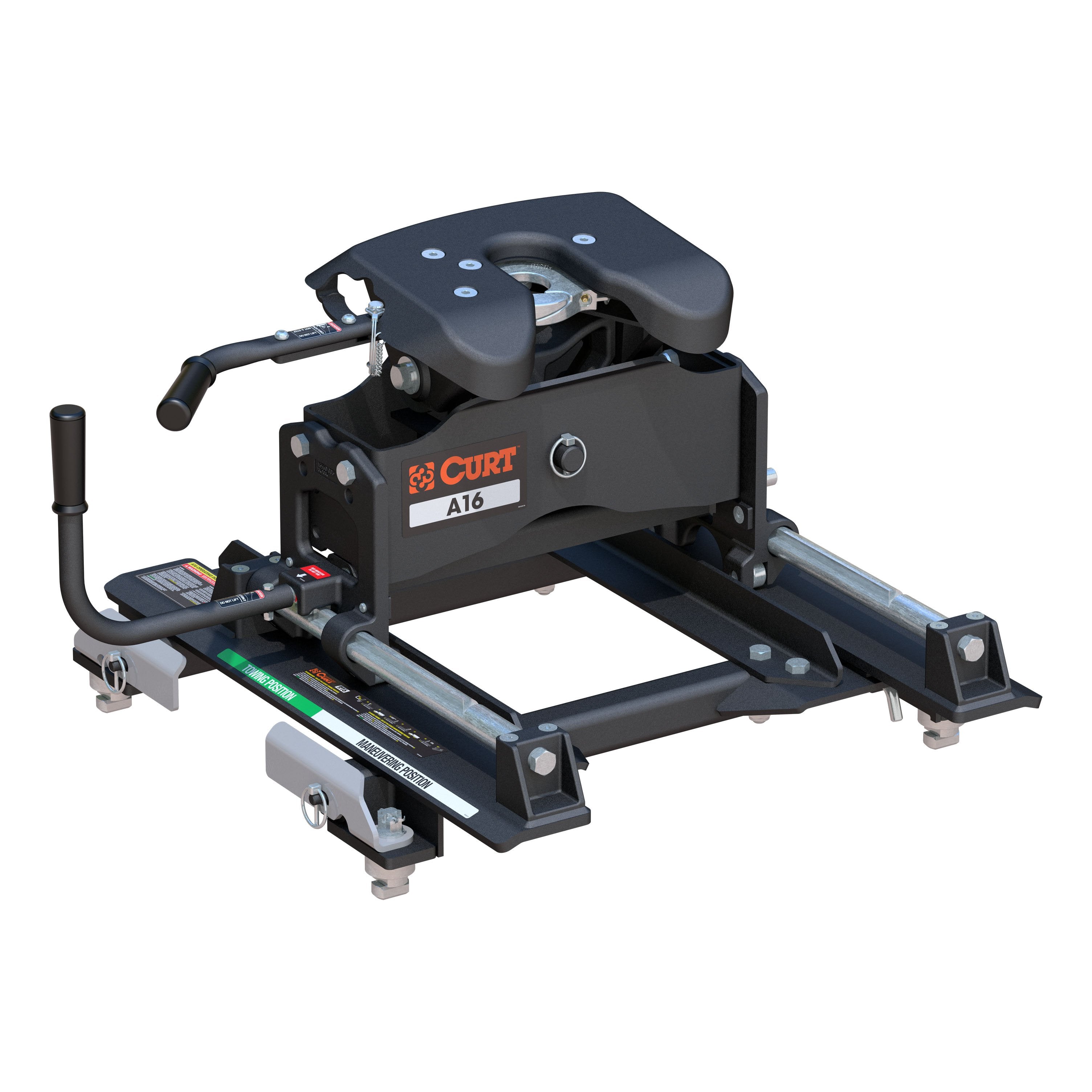 A16 Sliding 5th Wheel Hitch, 16K, Silverado, Sierra, 6.5' Bed Puck System - Récréashop