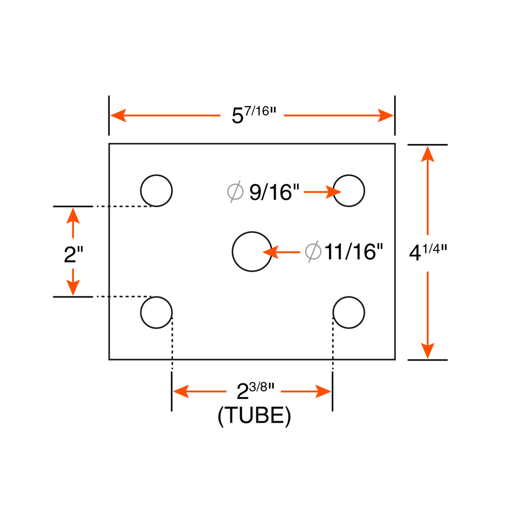 Ensemble de ressorts 3,5K à glissière 4L 26 1/4" x 2" pour tube 2 3/8" avec quinc. - RecreaShop