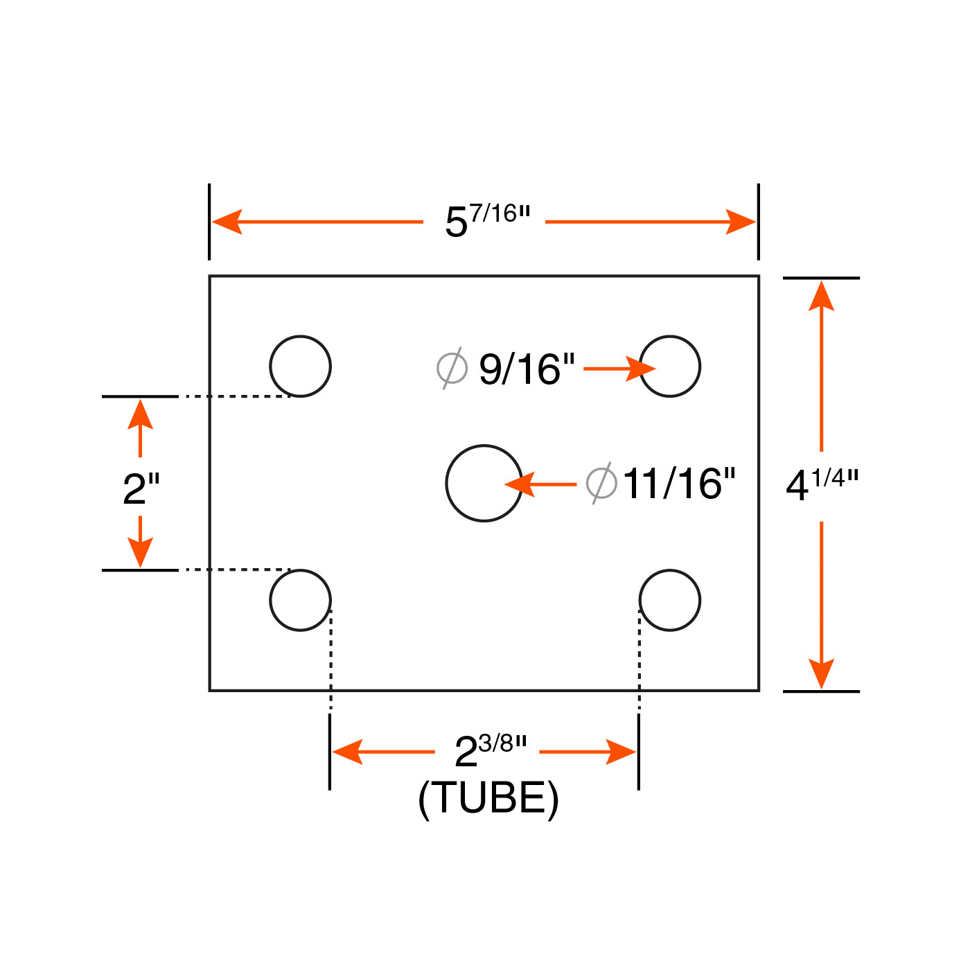 Ensemble de ressorts 3,5K à glissière 4L 26 1/4" x 2" pour tube 2 3/8" avec quinc. - RecreaShop