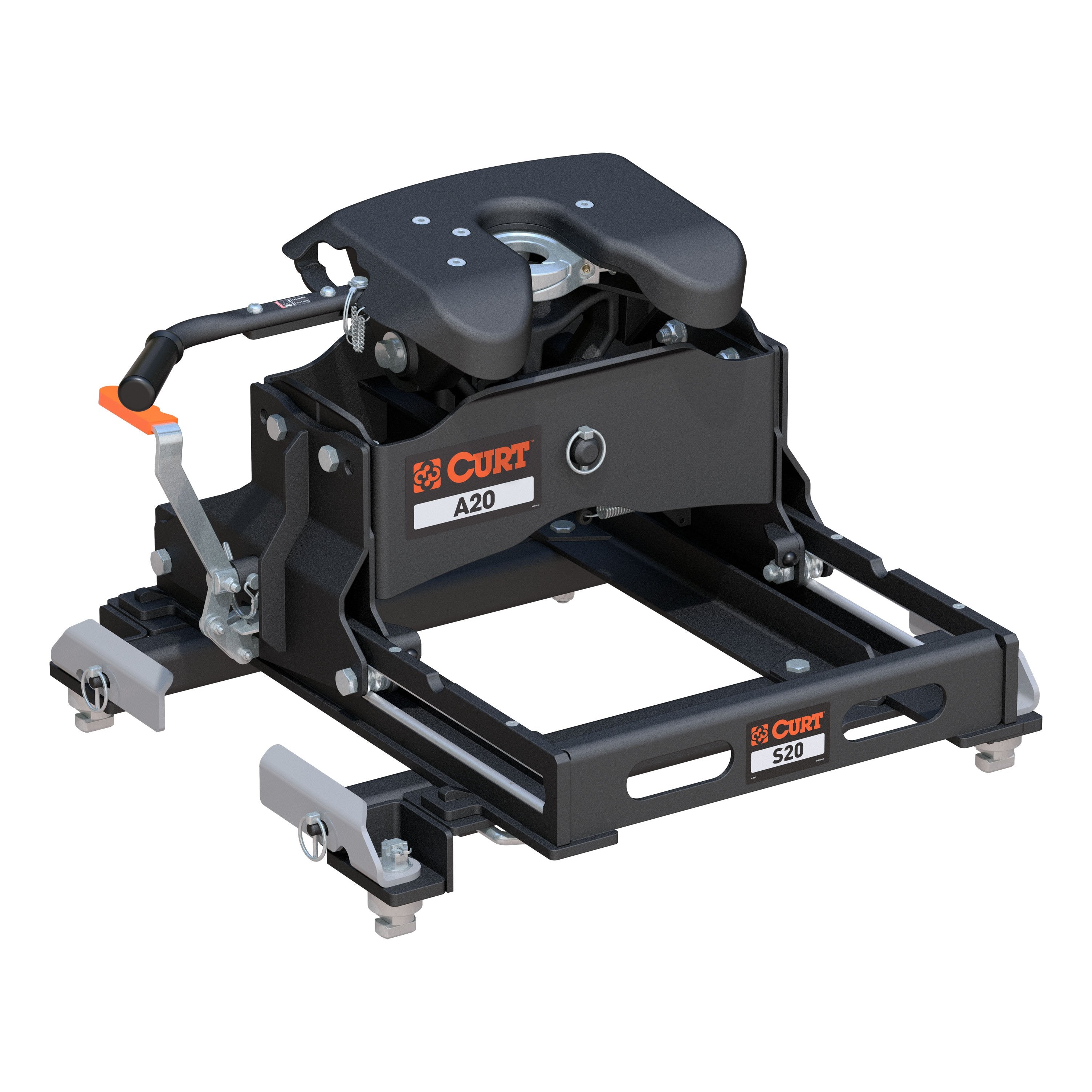 A20 Sliding 5th Wheel Hitch, 20K, Silverado, Sierra, 6.5' Bed Puck System - Récréashop