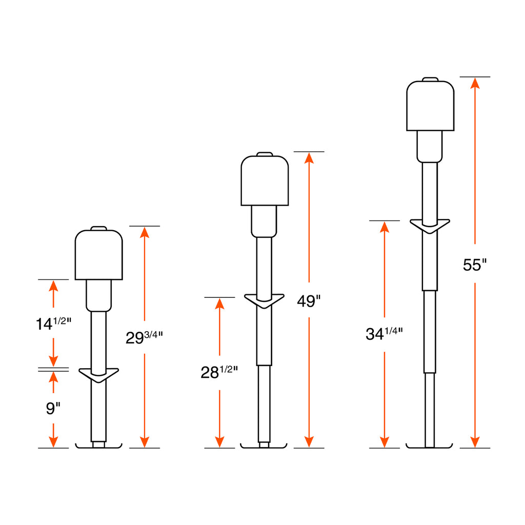 Vérin électrique 3,5K 18" noir RAM - RecreaShop