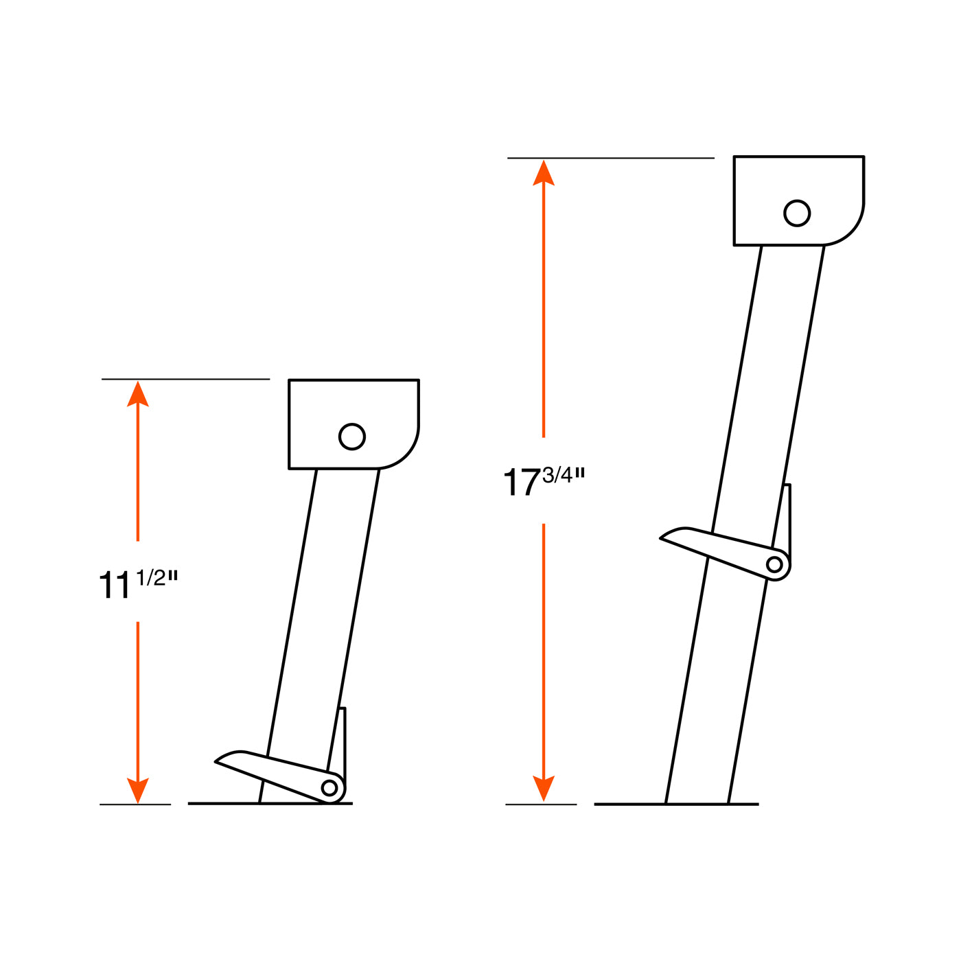 Vérin stabilisateur 1K 6" RAM - RecreaShop