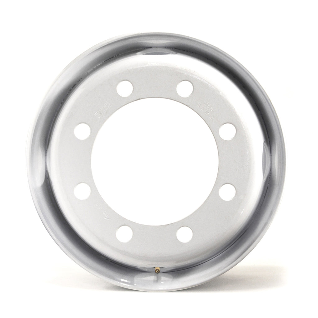 Jante 17 1/2" x 6 3/4" 8 trous 6200 lbs double blanche (essieu 15K) - RecreaShop