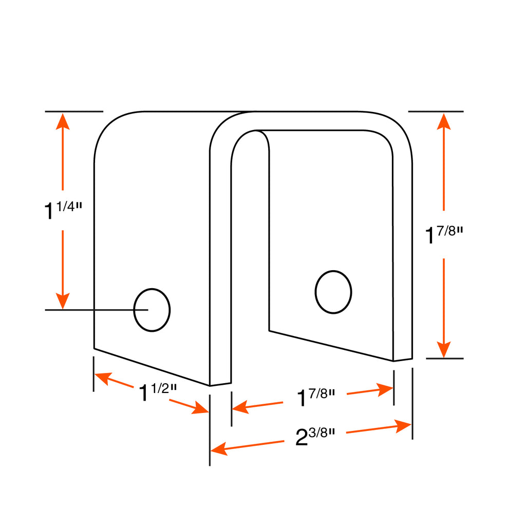 Quincaillerie simple 2K-3,5K avec liens mobiles longs et sans main d'attache arrière - RecreaShop