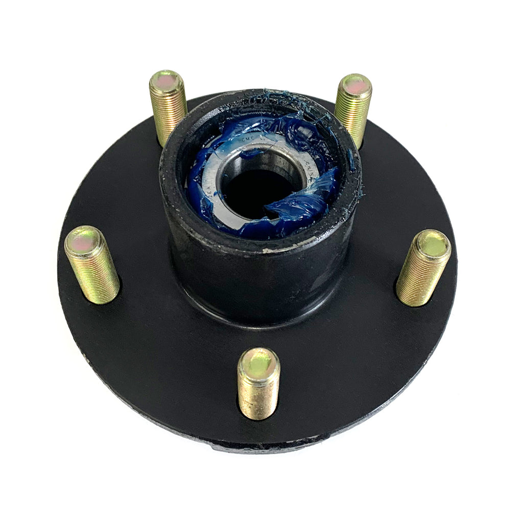 Moyeu 5 goujons 1/2" B.C. 4,5" 2K cône 1" graissé et assemblé seul FRAMECO - RecreaShop