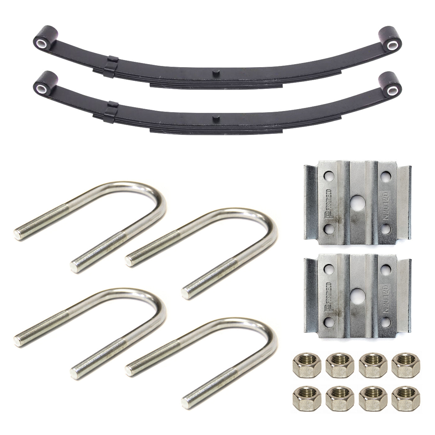 Ensemble de ressorts 1,3K à 2 yeux 3L 26" x 1 3/4" pour tube 2" avec quinc. - RecreaShop