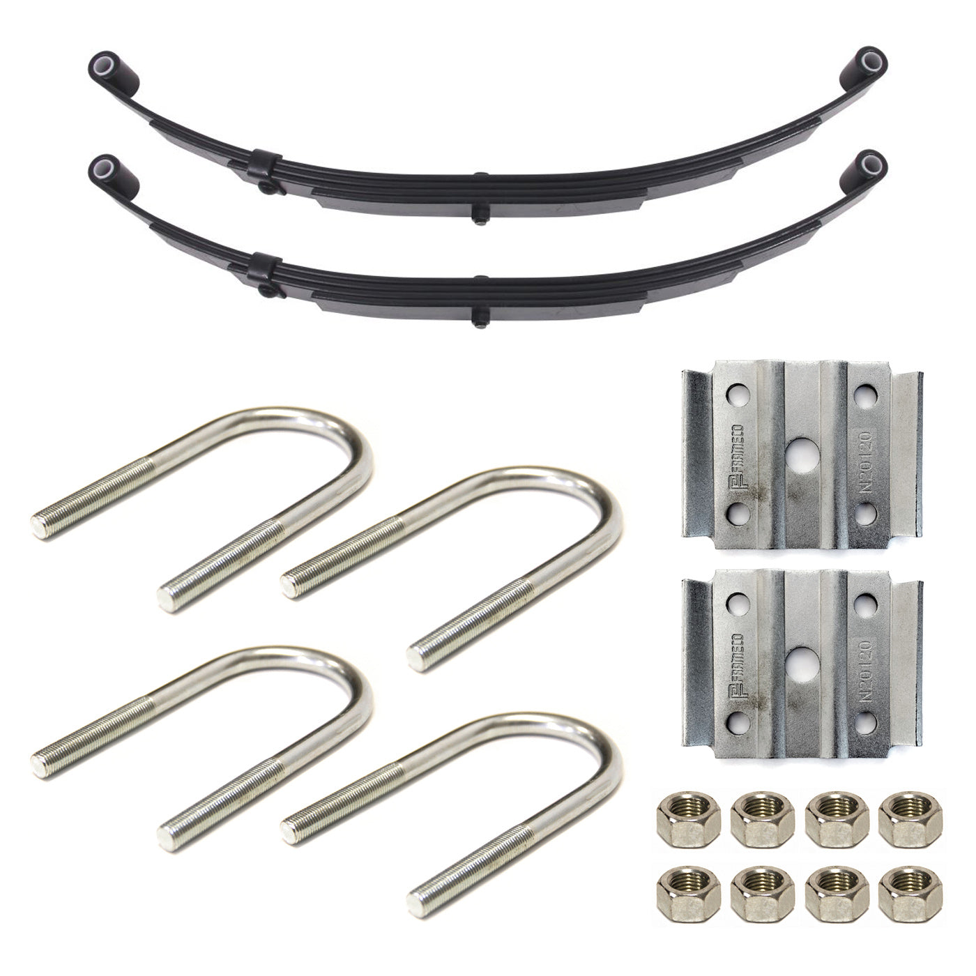 Ensemble de ressorts 2K à 2 yeux 4L 26" x 1 3/4" pour tube 2" avec quinc. - RecreaShop