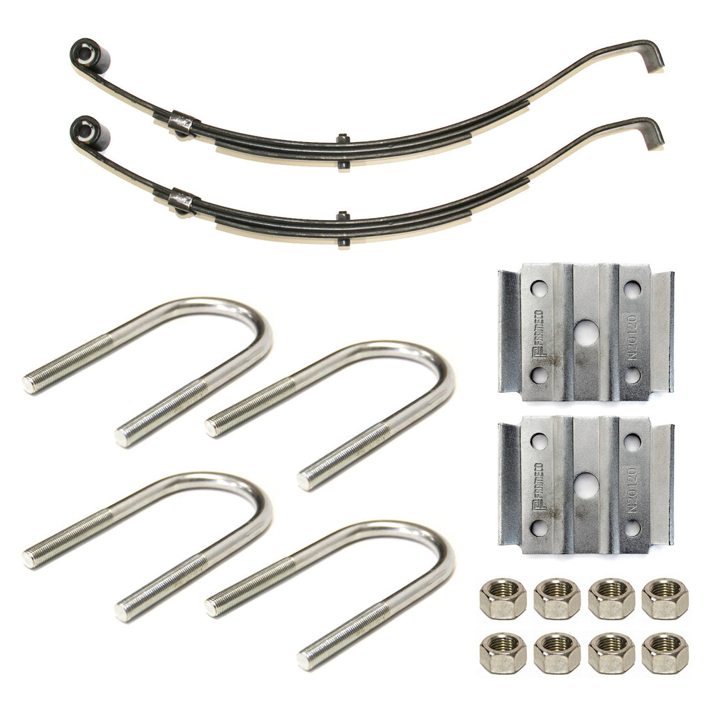 Ensemble de ressorts 2,2K à glissière 3L 24 1/2" x 1 3/4" pour tube 2" avec quinc. - RecreaShop