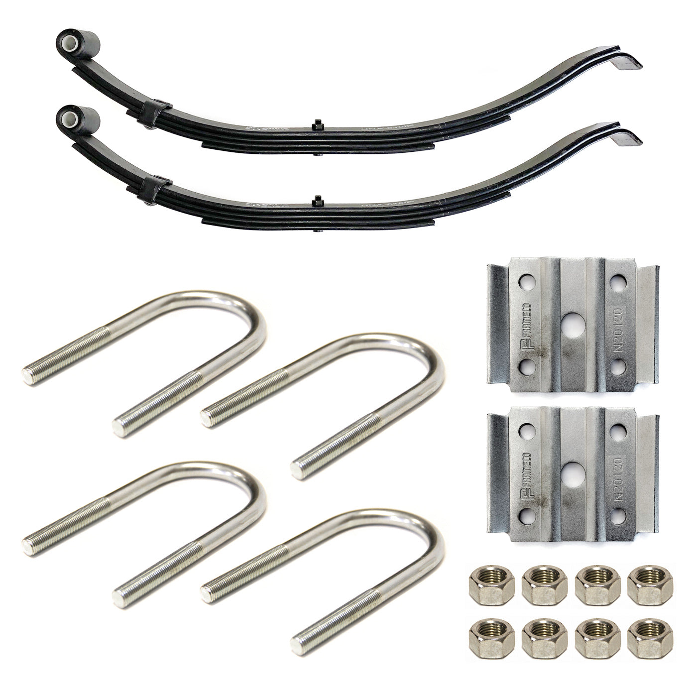 Ensemble de ressorts 2,1K à glissière 4L 24 1/2" x 1 3/4" pour tube 2" avec quinc. - RecreaShop