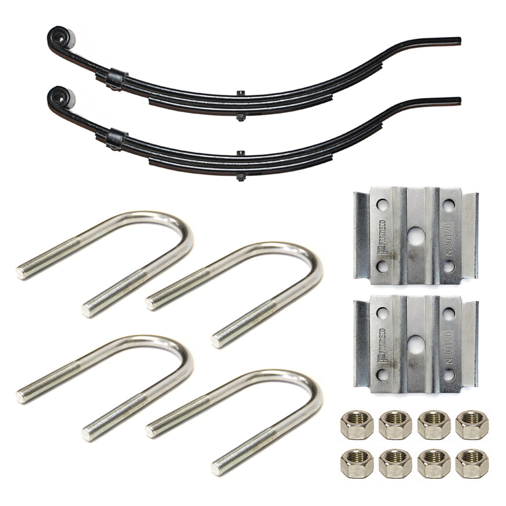 Ensemble de ressorts 3,4K à glissière 3L 24 1/2" x 1 3/4" pour tube 2" avec quinc. - RecreaShop