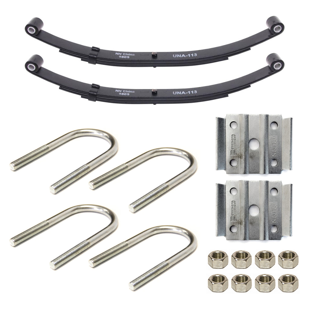 Ensemble de ressorts 2K à 2 yeux 3L 23 1/2" x 1 3/4" pour tube 2" avec quinc. - RecreaShop