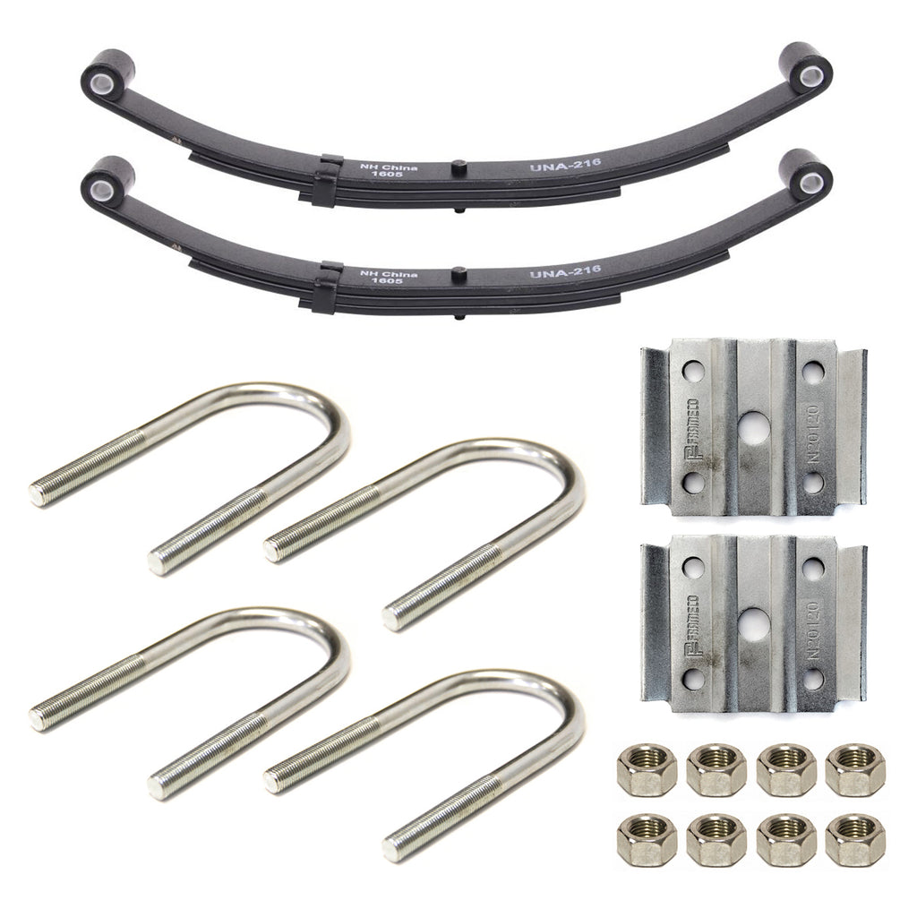 Ensemble de ressorts 3,5K à 2 yeux 3L 23 1/8" x 1 3/4" pour tube 2" avec quinc. - RecreaShop