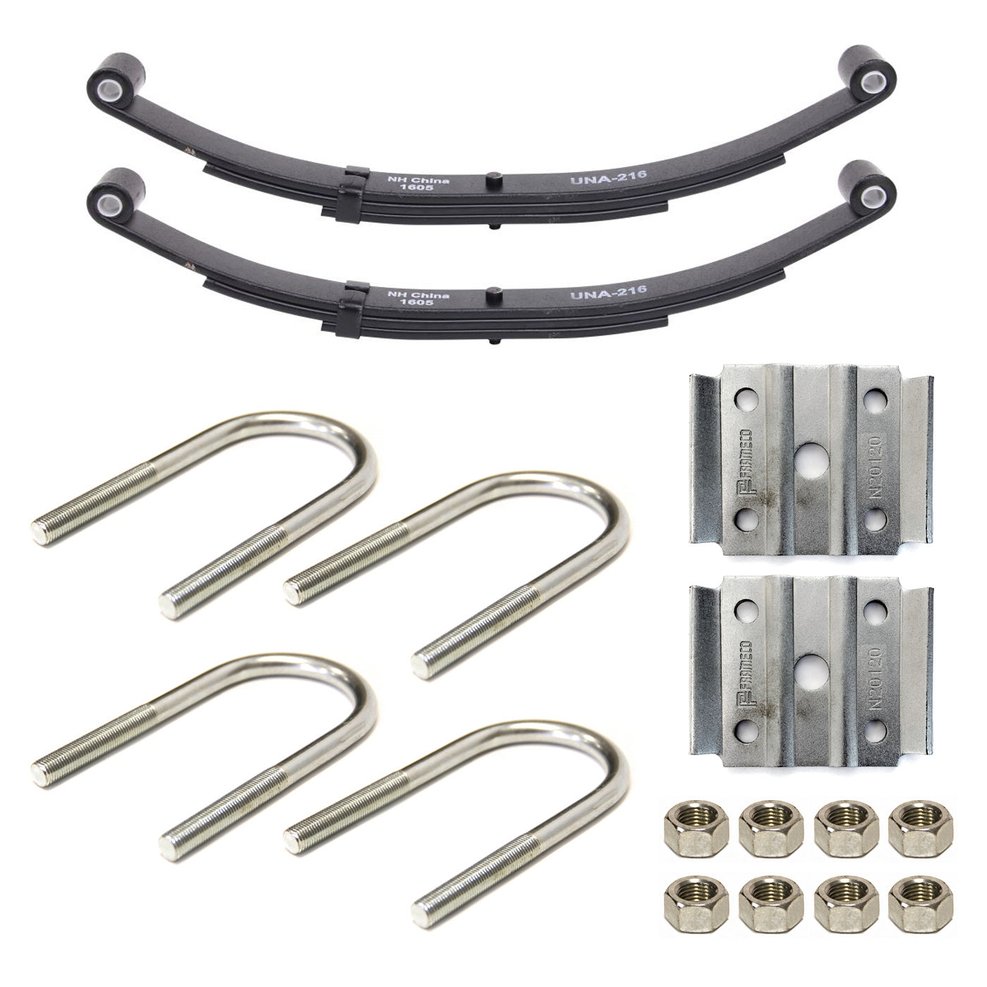 Ensemble de ressorts 3,5K à 2 yeux 3L 23 1/8" x 1 3/4" pour tube 2" avec quinc. - RecreaShop