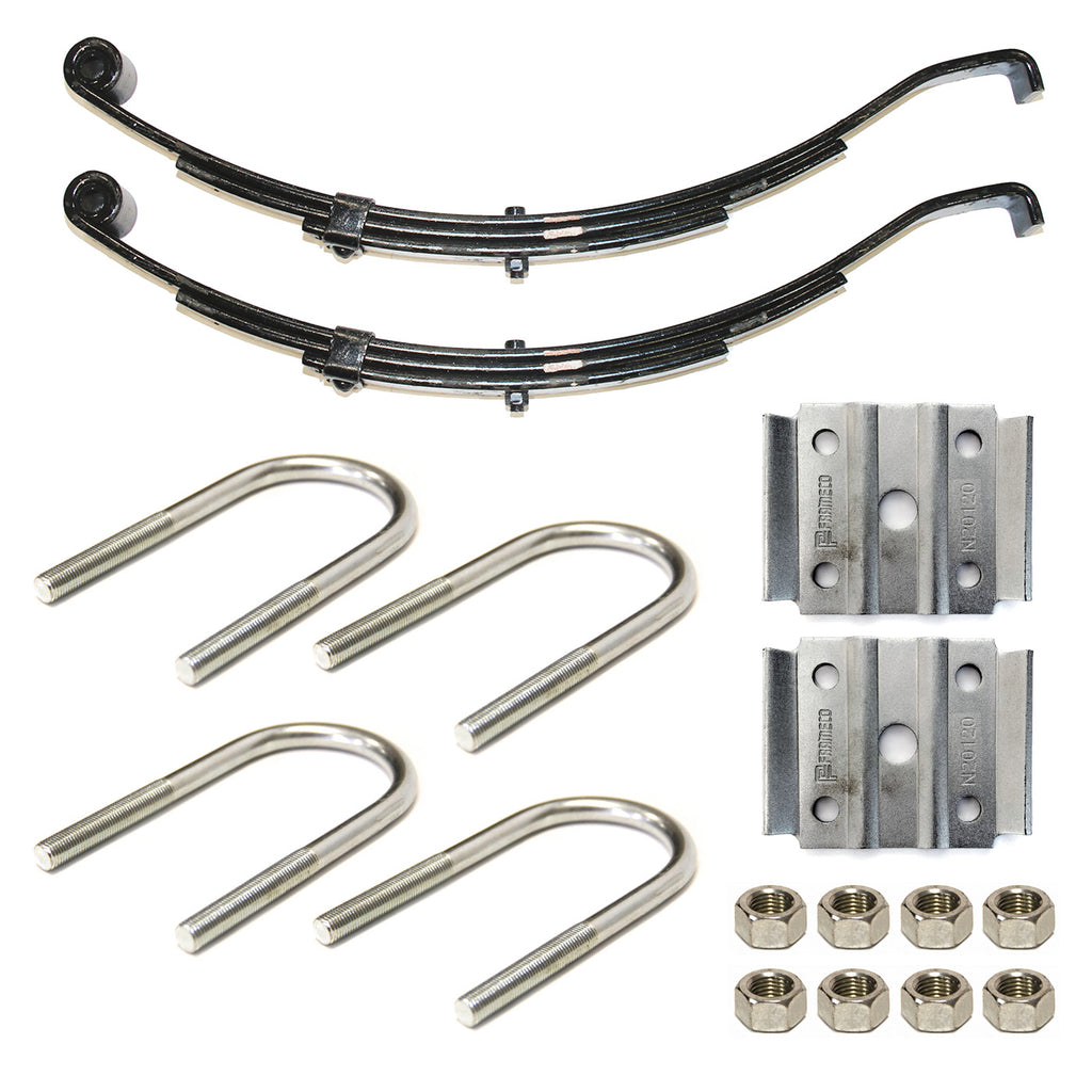 Ensemble de ressorts 3,4K à glissière 3L 24 1/2" x 1 3/4" pour tube 2" avec quinc. - RecreaShop