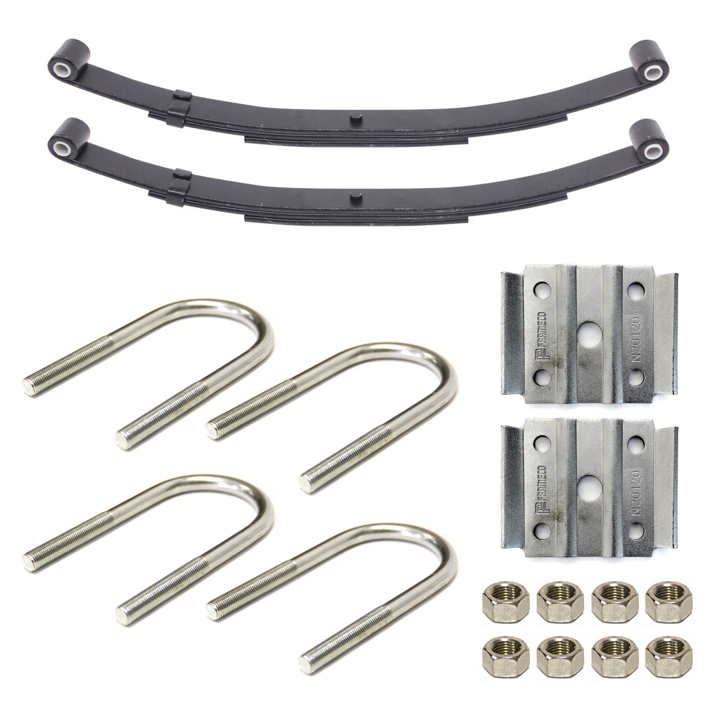 Ensemble de ressorts 1,4K à 2 yeux 3L 20 1/4" x 1 3/4" pour tube 2" avec quinc. - RecreaShop