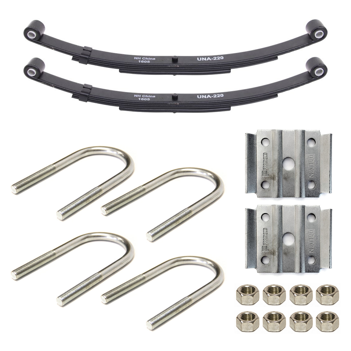 Ensemble de ressorts 4K à 2 yeux 3L 25 1/4" x 1 3/4" pour tube 2" avec quinc. - RecreaShop