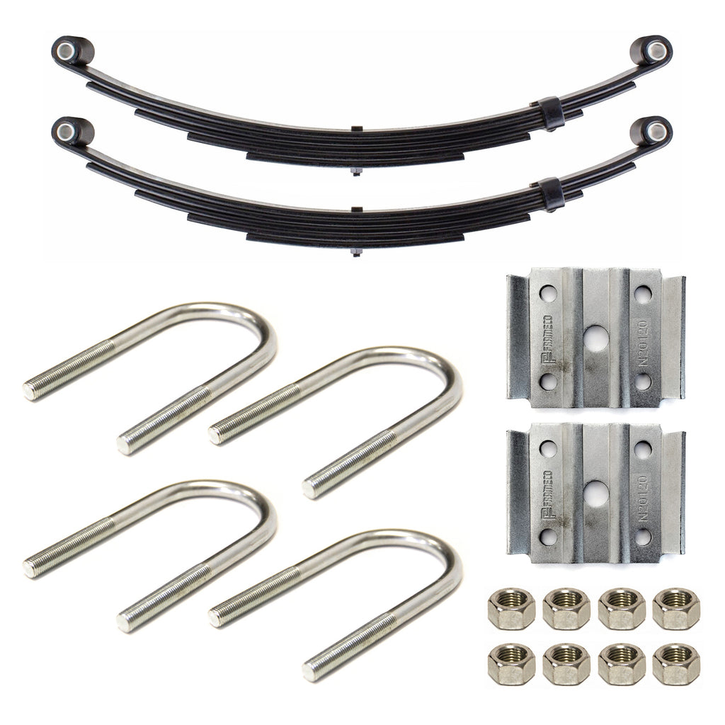 Ensemble de ressorts 3K à 2 yeux 4L 23 1/2" x 1 3/4" pour tube 2" avec quinc. - RecreaShop