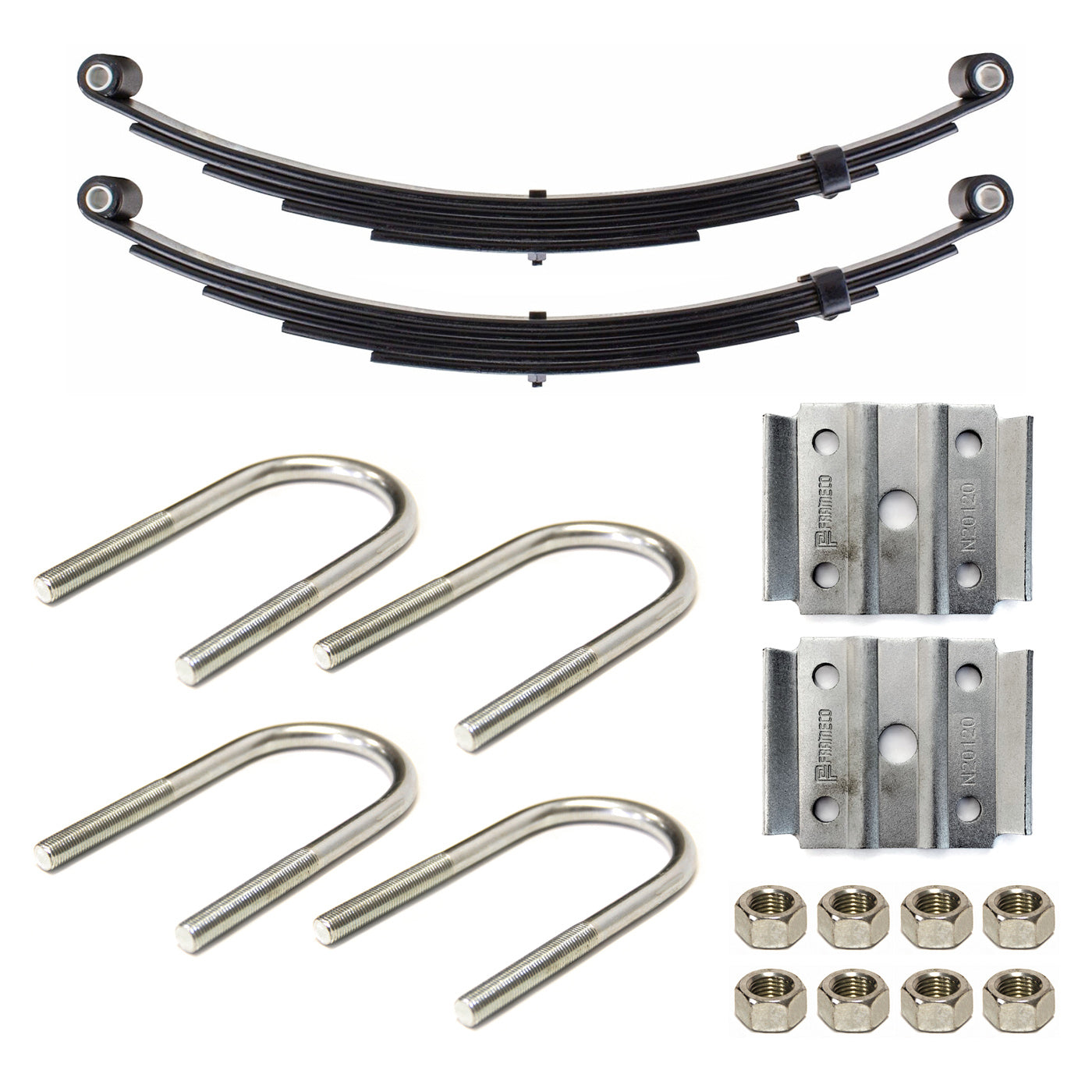 Ensemble de ressorts 3K à 2 yeux 4L 23 1/2" x 1 3/4" pour tube 2" avec quinc. - RecreaShop