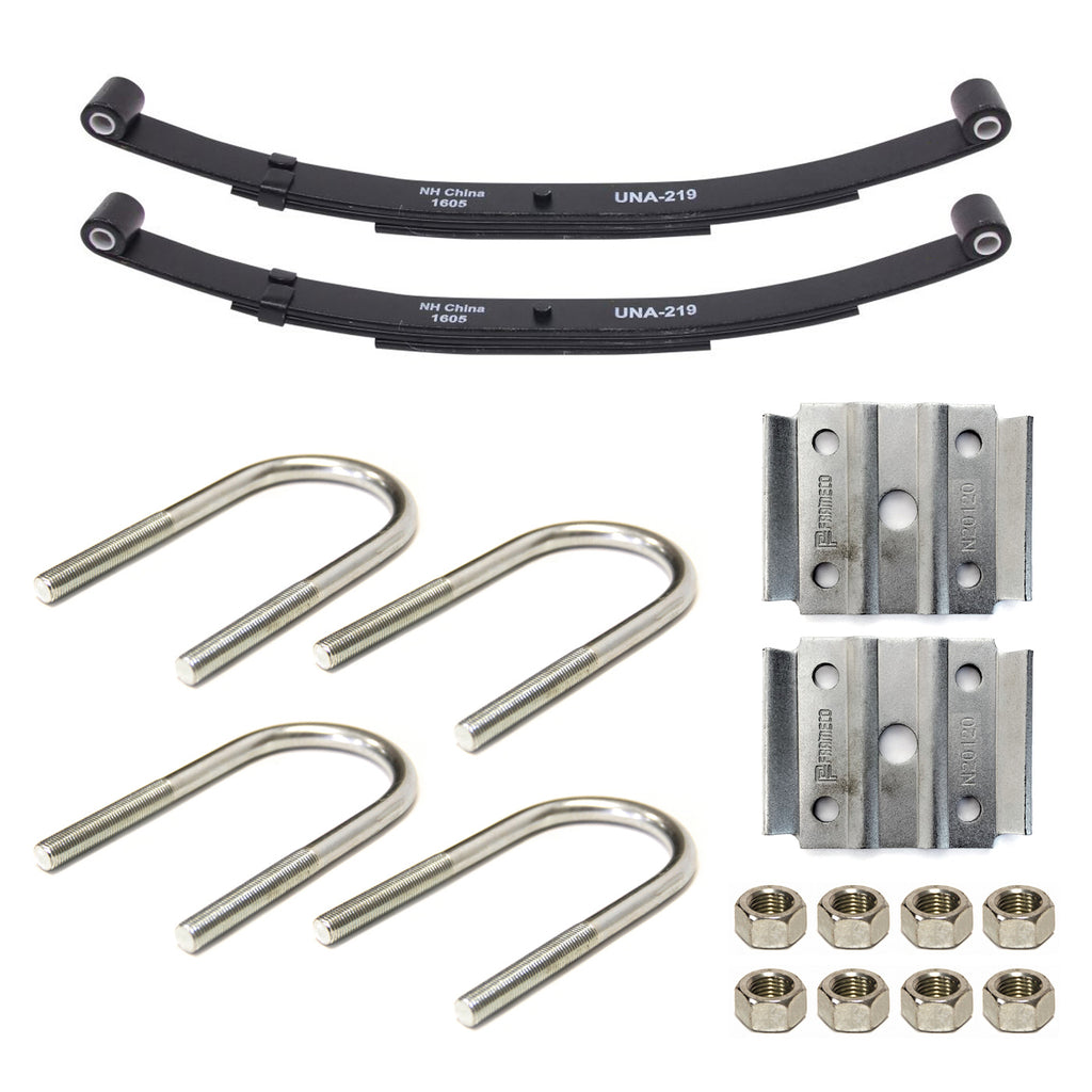Ensemble de ressorts 2,5K à 2 yeux 3L 25 1/8" x 1 3/4" pour tube 2" avec quinc. - RecreaShop