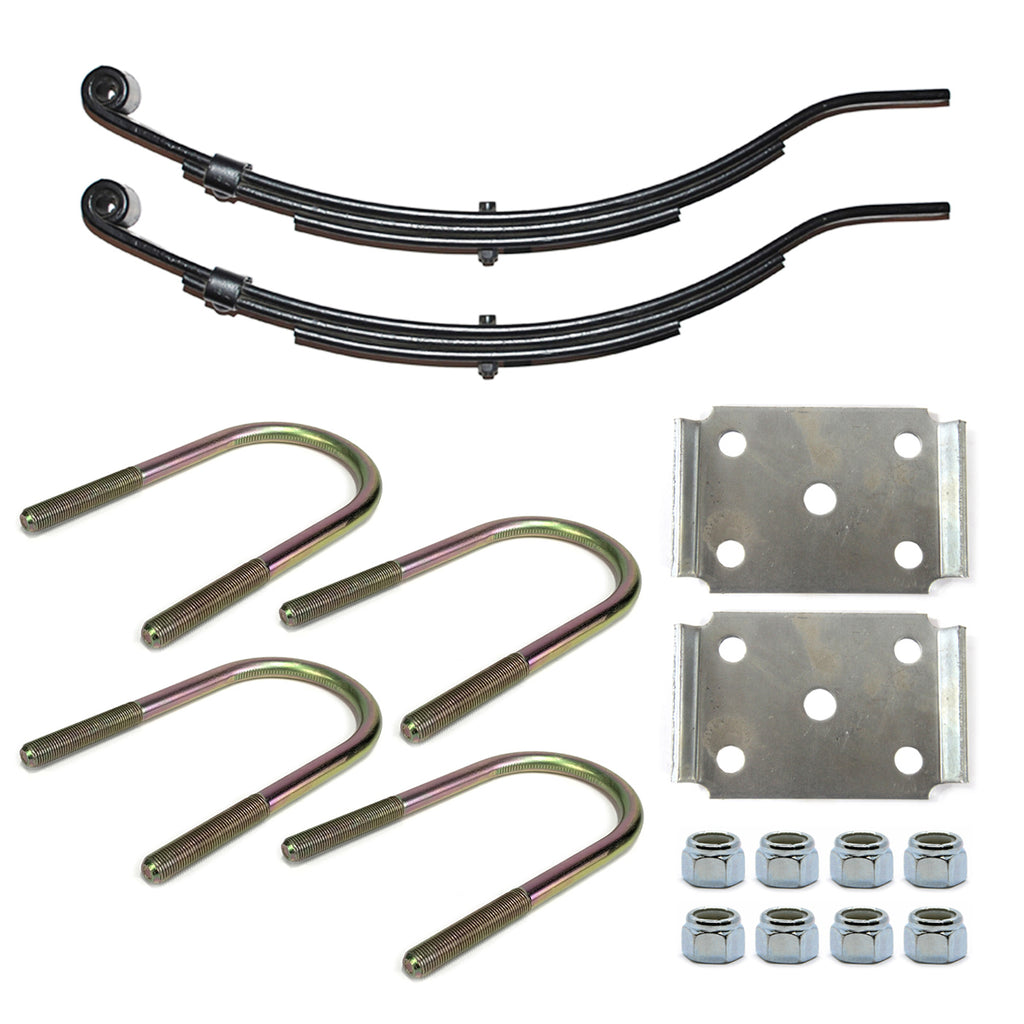 Ensemble de ressorts 3,4K à glissière 3L 24 1/2" x 1 3/4" pour tube 3" avec quinc. - RecreaShop