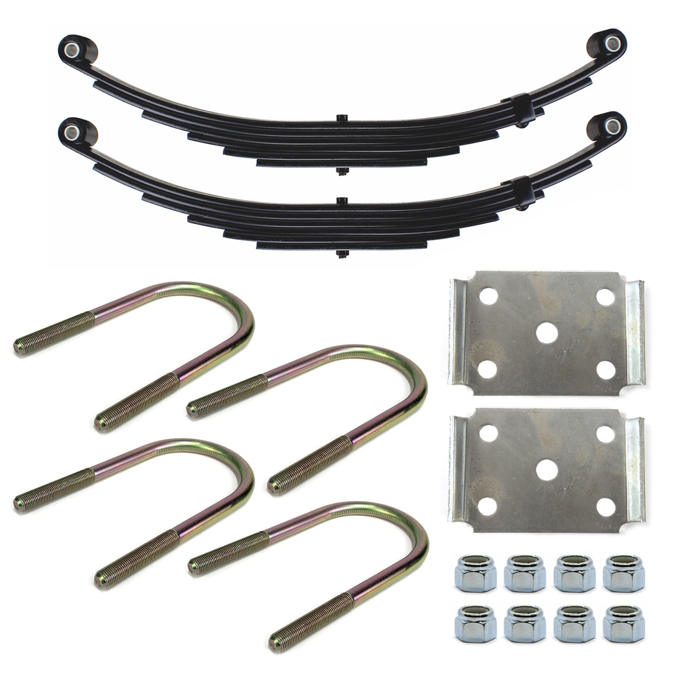 Ensemble de ressorts 6,7K à 2 yeux 6L 25 1/4" x 1 3/4" pour tube 3" avec quinc. - RecreaShop