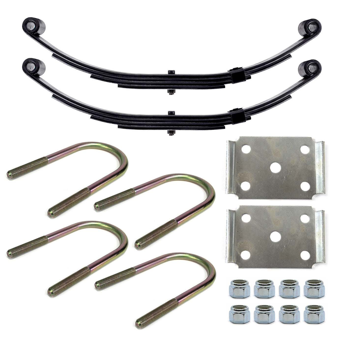 Ensemble de ressorts 2,8K à 2 yeux 4L 20 1/2" x 1 3/4" pour tube 3" avec quinc. - RecreaShop