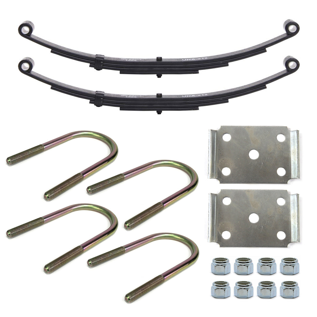 Ensemble de ressorts 3,6K à 2 yeux 4L 25 1/4" x 1 3/4" pour tube 3" avec quinc. - RecreaShop