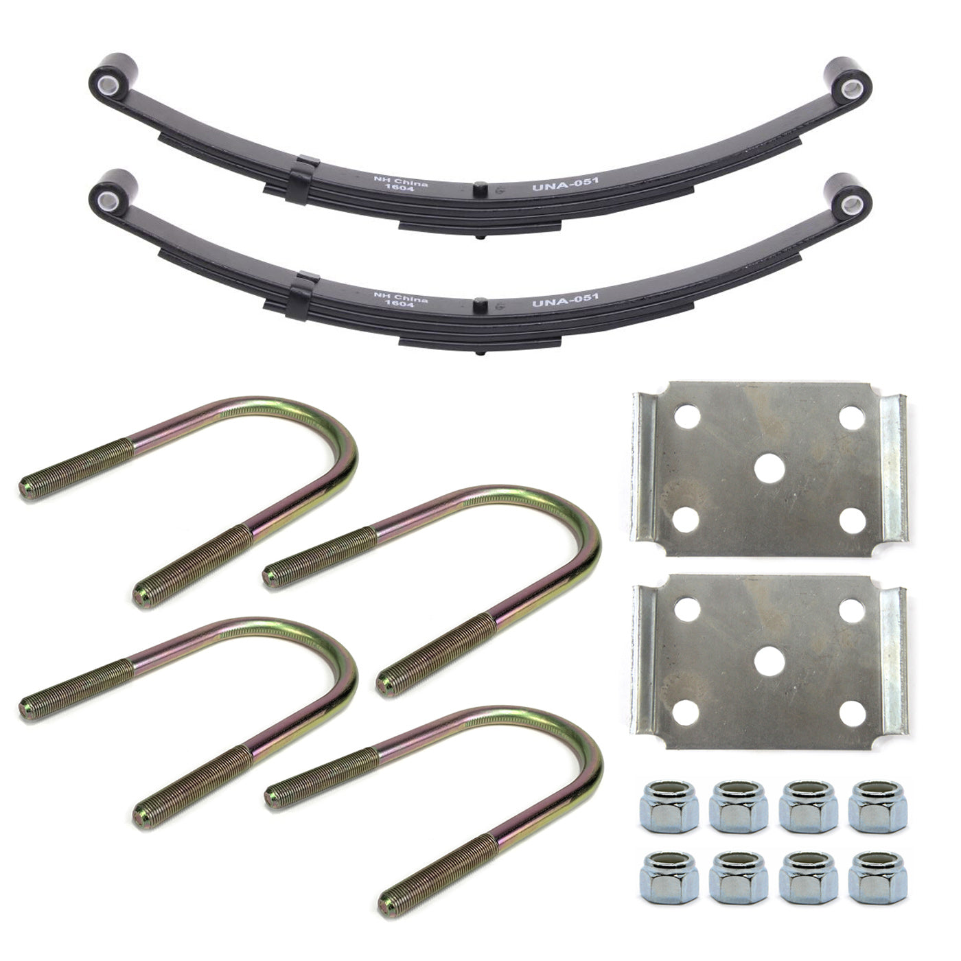 Ensemble de ressorts 4K à 2 yeux 4L 26" x 1 3/4" pour tube 3" avec quinc. - RecreaShop