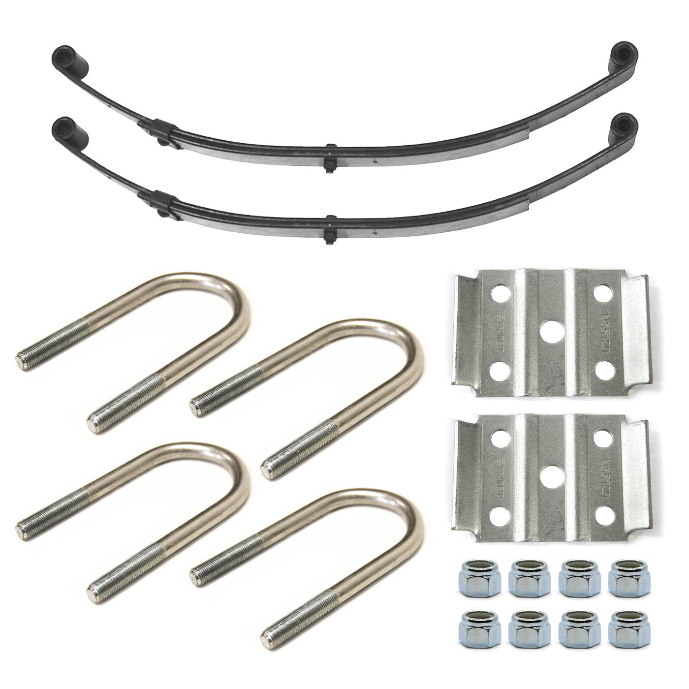 Ensemble de ressorts 1K à 2 yeux 2L 26" x 1 3/4" pour tube 2 3/8" avec quinc. - RecreaShop