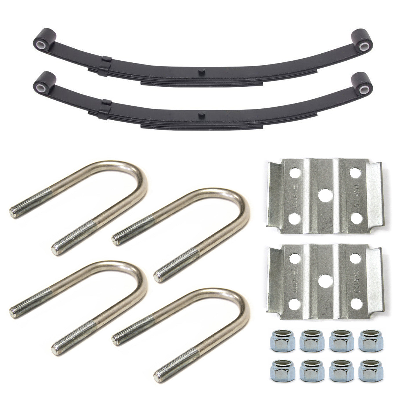 Ensemble de ressorts 1,3K à 2 yeux 3L 26" x 1 3/4" pour tube 2 3/8" avec quinc. - RecreaShop