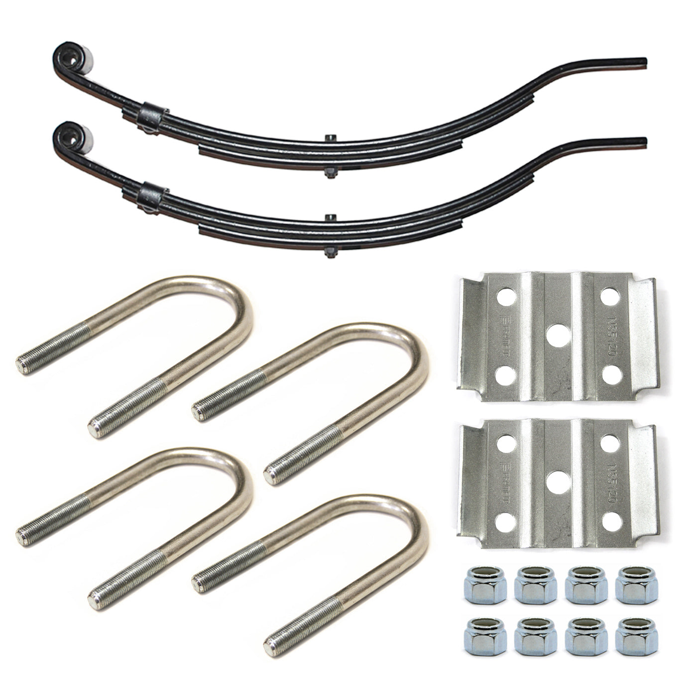 Ensemble de ressorts 3,4K à glissière 3L 24 1/2" x 1 3/4" pour tube 2 3/8" avec quinc. - RecreaShop
