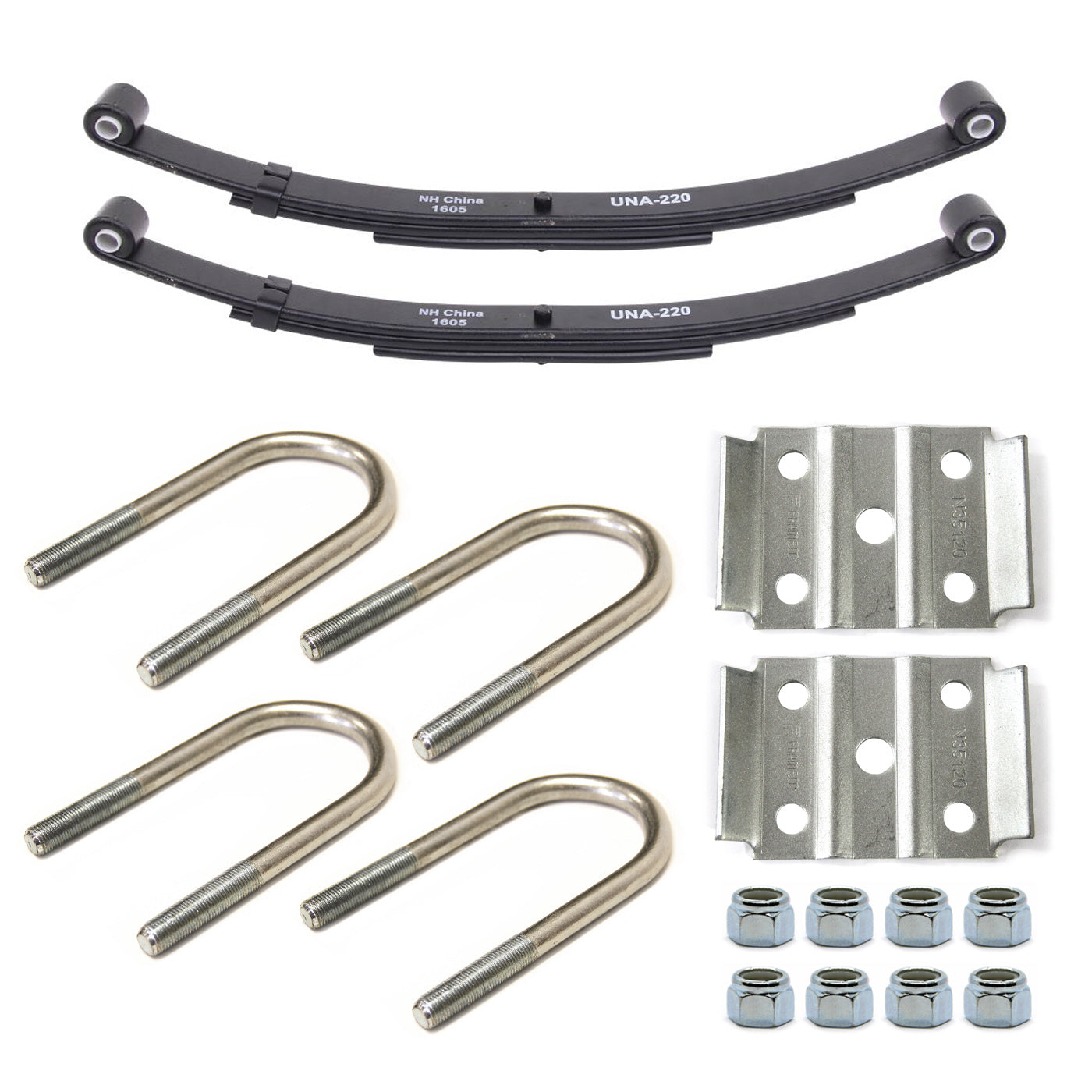 Ensemble de ressorts 4K à 2 yeux 3L 25 1/4" x 1 3/4" pour tube 2 3/8" avec quinc. - RecreaShop