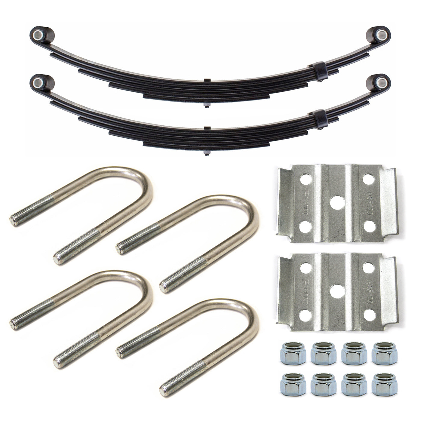 Ensemble de ressorts 3K à 2 yeux 4L 23 1/2" x 1 3/4" pour tube 2 3/8" avec quinc. - RecreaShop