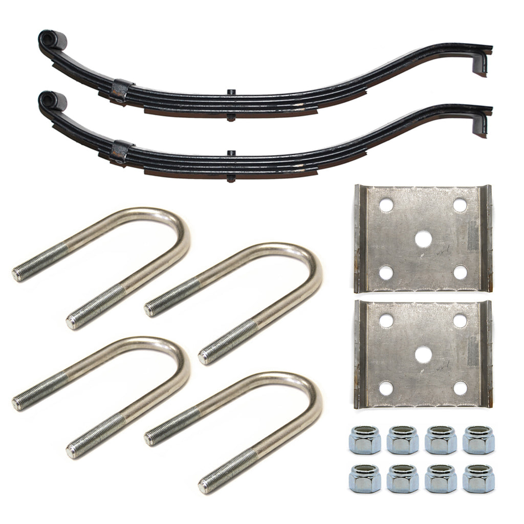Ensemble de ressorts 3,5K à glissière 4L 26 1/4" x 2" pour tube 2 3/8" avec quinc. - RecreaShop