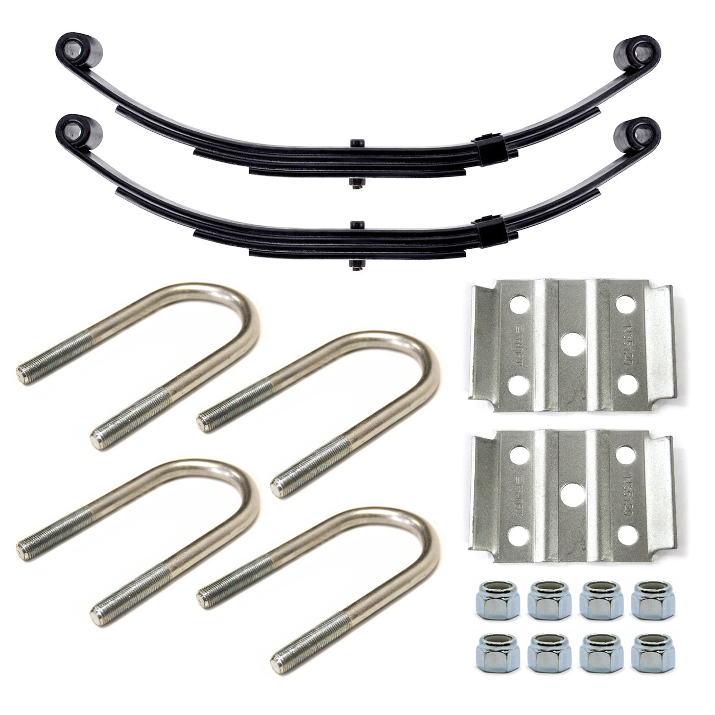Ensemble de ressorts 2,8K à 2 yeux 4L 20 1/2" x 1 3/4" pour tube 2 3/8" avec quinc. - RecreaShop
