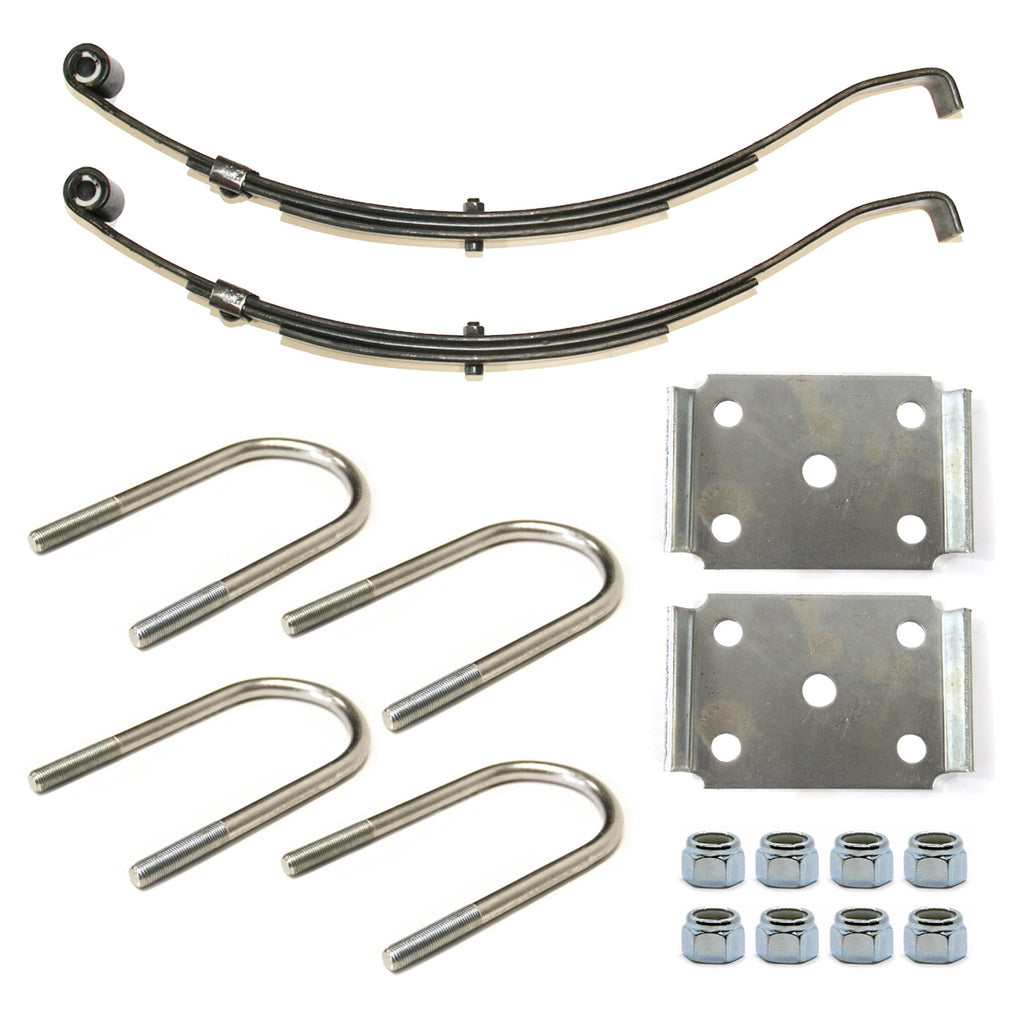 Ensemble de ressorts 2,2K à glissière 3L 24 1/2" x 1 3/4" pour tube 3" avec quinc. - RecreaShop